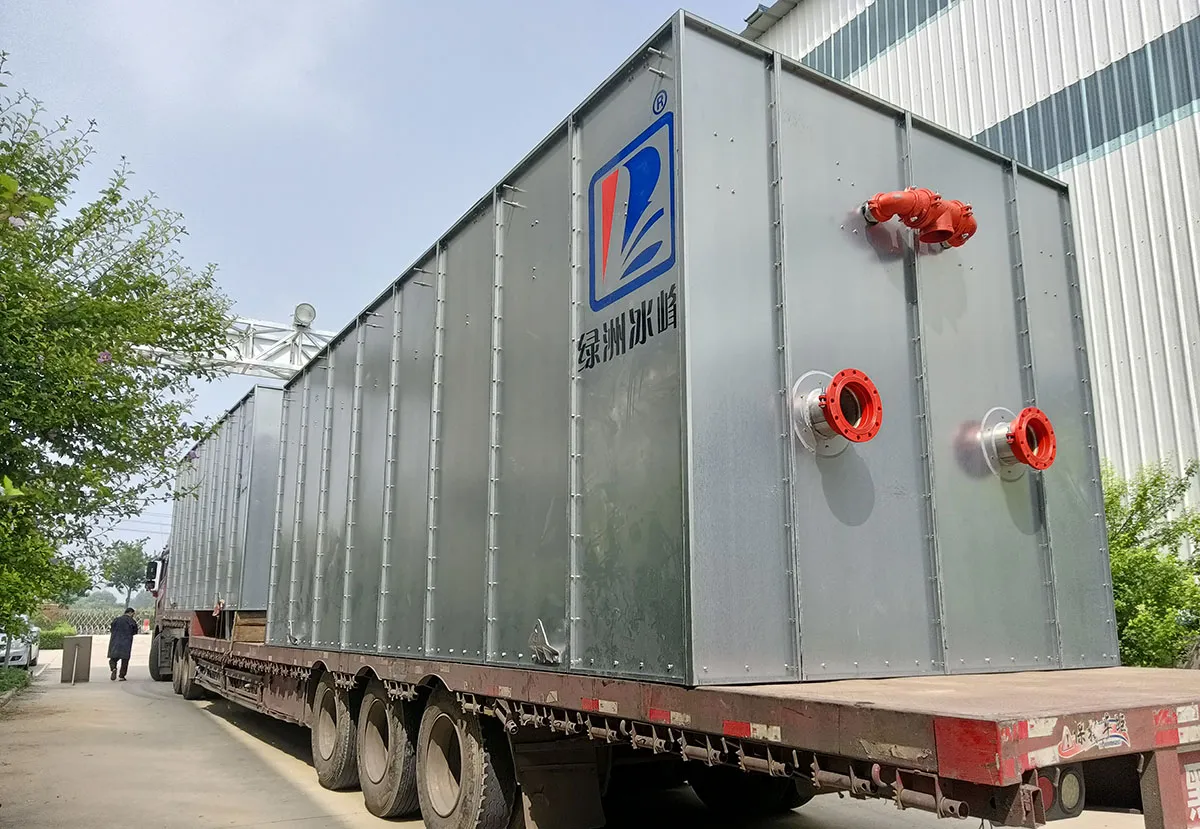 Loaded Unit Photographs Closed-Circuit Cooling Tower Ready for Dispatch Loaded Unit Photographs Closed-Circuit Cooling Tower Ready for Dispatch